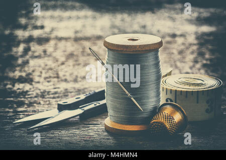 Sewing equipment, tools Stock Photo - Alamy