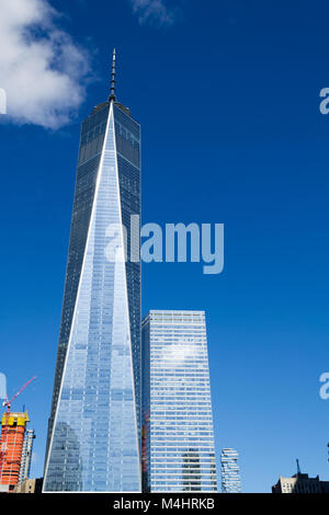 One World Trade Center in the financial district of NYC Stock Photo