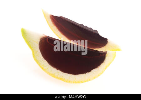 Lemon vodka blackcurrant jelly (jello) shots Stock Photo