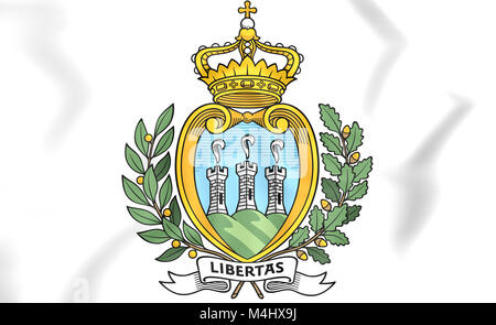 Coat of arms of the Republic of San Marino Stock Photo - Alamy