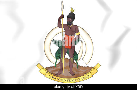 Vanuatu coat of arms. 3D Illustration. Stock Photo