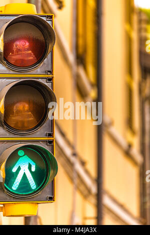 sign signal walk go going walking education pedestrian warning street ...
