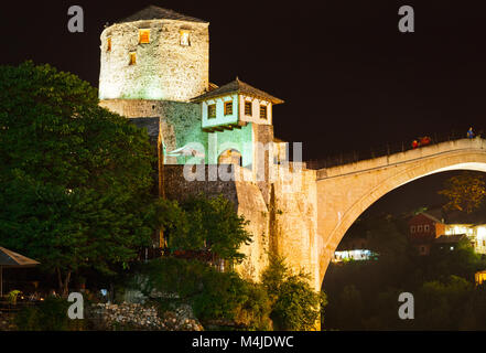 Old Bridge in Mostar - Bosnia and Herzegovina Stock Photo