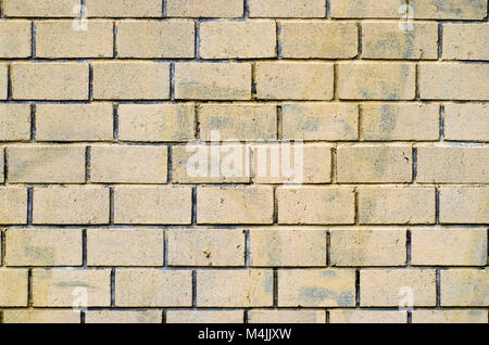 brick yellow wall backgraund. Stock Photo