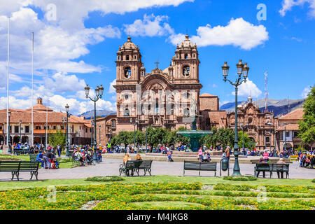 CUSCO, PERU - 25 APRIL 2017: Plaza de Armas. Cusco, Peru Stock Photo