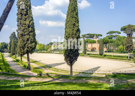 Piazza di Siena in Villa Borghese, Rome Stock Photo