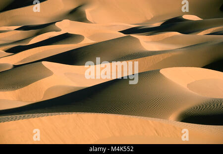 Algeria. Kerzaz. Western Sand Sea. Grand Erg Occidental. Sahara desert. Sand dunes. Landscape. Stock Photo