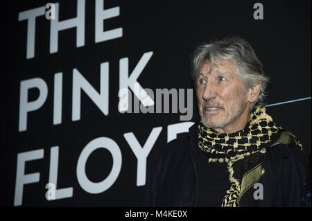 Pink Floyd pose for photographers before a press conference of the 'The Pink Floyd Exhibition: Their Mortal Remains' at the MACRO Museum in Central Rome  Featuring: Roger Waters Where: Rome, Italy When: 16 Jan 2018 Credit: WENN.com Stock Photo