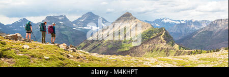 Wildlife and activities at Glacier National Park. Stock Photo