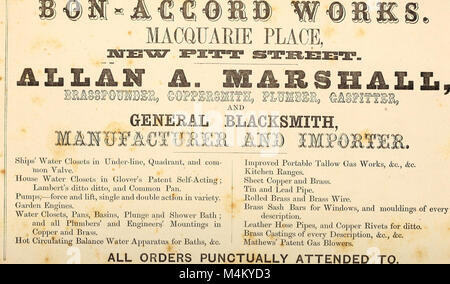 Bailliere's New South Wales gazetteer and road guide - containing the most recent and accurate information as to every place in the colony - with map (1866) (14576993779) Stock Photo