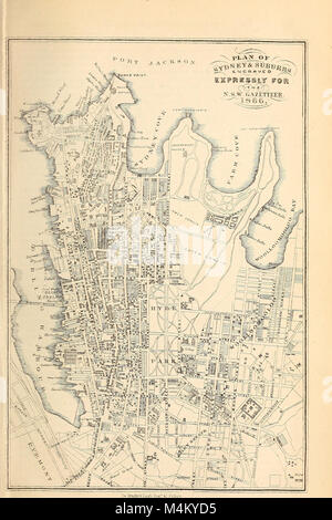 Bailliere's New South Wales gazetteer and road guide - containing the most recent and accurate information as to every place in the colony - with map (1866) (14763634725) Stock Photo