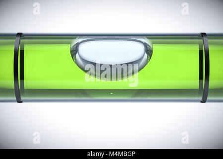 green spirit level Stock Photo