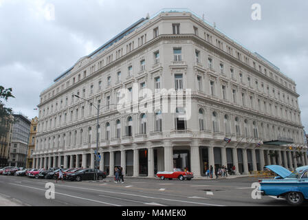 Havana Cuba - 26 January 2018: Gran Hotel Manzana Kempinski La Habana Stock Photo