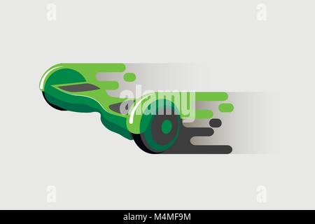 Vector illustration.Hoverboard, segway, gyroscooter gyroscope Flat style 10 eps Stock Vector