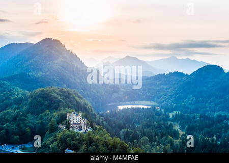 Alpsee valley Bavarian alps, Fussen, Germany Stock Photo