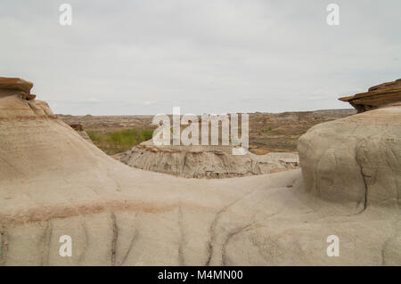 Landforms in Dinosaur Provincial Park, Alberta, Canada; a UNESCO World Heritage Site Stock Photo