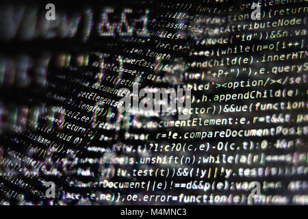 Dark Program Source Code Segments on Computer Screen Abstract ...