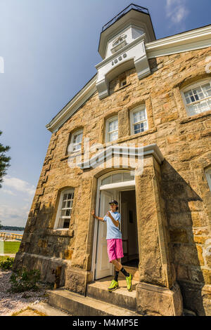 Sheffield Island Lighthouse   South Norwalk, Connecticut, USA Stock Photo