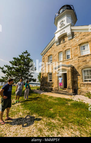 Sheffield Island Lighthouse   South Norwalk, Connecticut, USA Stock Photo