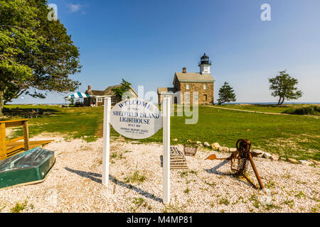 Sheffield Island Lighthouse   South Norwalk, Connecticut, USA Stock Photo