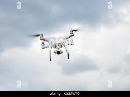 Drone in sky Stock Photo