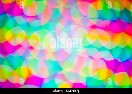 Defocused - out of focus blurred bokeh abstract light toned colorful background. Color circles. Blurred multi coloured. Stock Photo