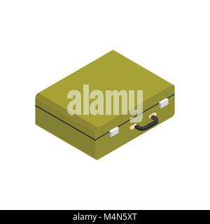 Suitcase Icon Isometric Luggage Isolated Travel Concept Stock Vector