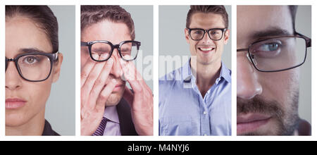 Woman wearing spectacles Stock Photo