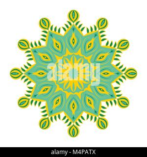 Vector hand drawn Mandala art. Abstract pattern. Vintage decorative Asian, Islam, Indian, Arabic, Turkish, Aztec elements. Coloring page template for  Stock Vector