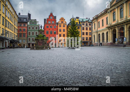 Old Colorful Houses On Stortorget Square In Stockholm Sweden Stock Photo Alamy