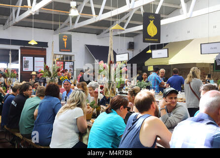 The Neighbourgoods Market, in now uber trendy Woodstock, Cape Town, South Africa Stock Photo