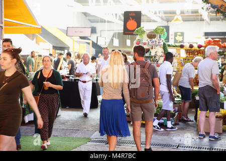 The Neighbourgoods Market, in now uber trendy Woodstock, Cape Town, South Africa Stock Photo