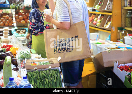 The Neighbourgoods Market, in now uber trendy Woodstock, Cape Town, South Africa Stock Photo