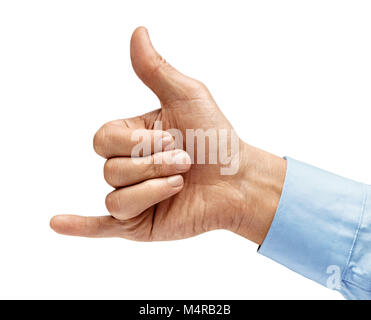 A man's hand gesture to call a finger to himself like a hook. High quality  photo Stock Photo - Alamy