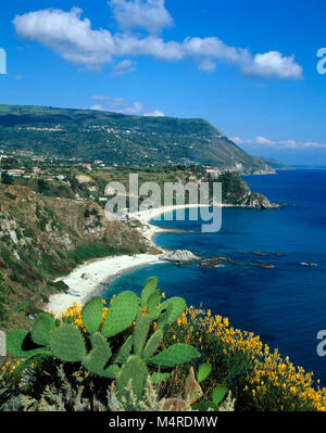 Beaches at  Capo Vaticanico, Calabria, Italy Stock Photo