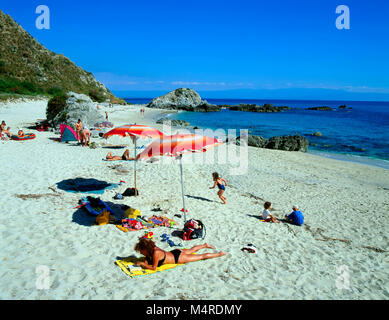 Grotticelle beach at Capo Vaticanico, Calabria, Italy Stock Photo