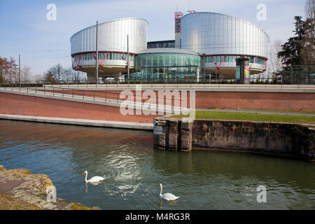 European Court of Justice for human rights, Strasbourg, Alsace, Bas-Rhin, France, Europe Stock Photo