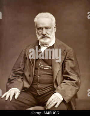 Victor Hugo, Victor Marie Hugo (1802 – 1885) French poet, novelist, and dramatist of the Romantic movement. Stock Photo