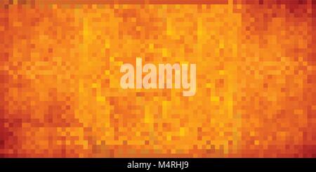 Orange abstract grunge background - Illustration,  Mosaic grunge background,  Squares Of Light And Dark orange,  Orange shapes of mosaic style Stock Vector