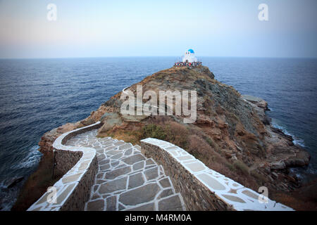 Panigiri, traditional feast at the Church of Seven Martyrs in Sifnos, Cyclades islands, Greece. Stock Photo