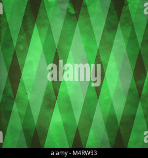Seamless geometric background of green diagonal stripes on stained paper. Stock Photo