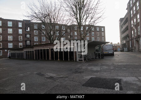 1960's flats in south London Stock Photo