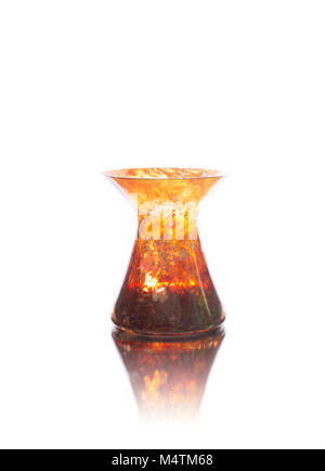 Antique onyx vase isolated on white background Stock Photo