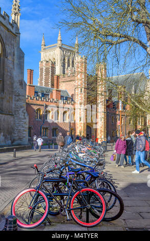St John's college, university of Cambridge, England. Stock Photo
