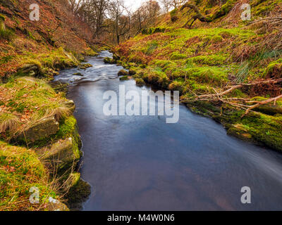 Goyt Valley, one of the most beautiful areas of the Peak District National Park lying between Buxton and Whaley Bridge, a narrow picturesque road lead Stock Photo