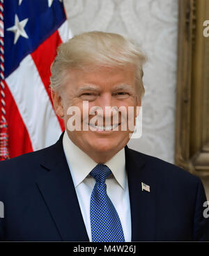 DONALD TRUMP as 45th President of the United States on 6 October 2017. Photo: Shealah Craighead Stock Photo