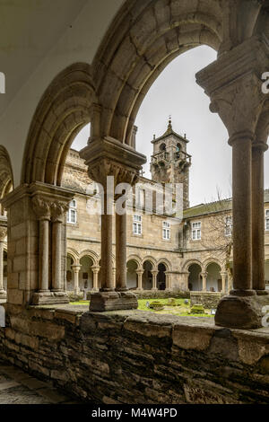 Cloister of the Provincial Museum of the city of Lugo, province of Galicia, Spain Stock Photo