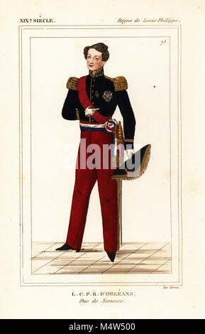 Portrait of Louis Charles Philippe Raphael d'Orleans, Duke of Nemours ...