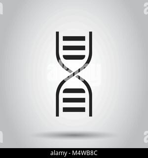 Dna icon. Vector illustration on isolated background. Business concept medecine molecule pictogram. Stock Vector