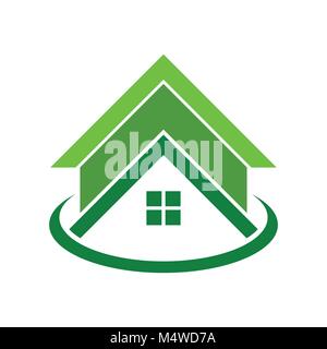 Global Green Housing Logo Symbol Vector Graphic Design Stock Vector
